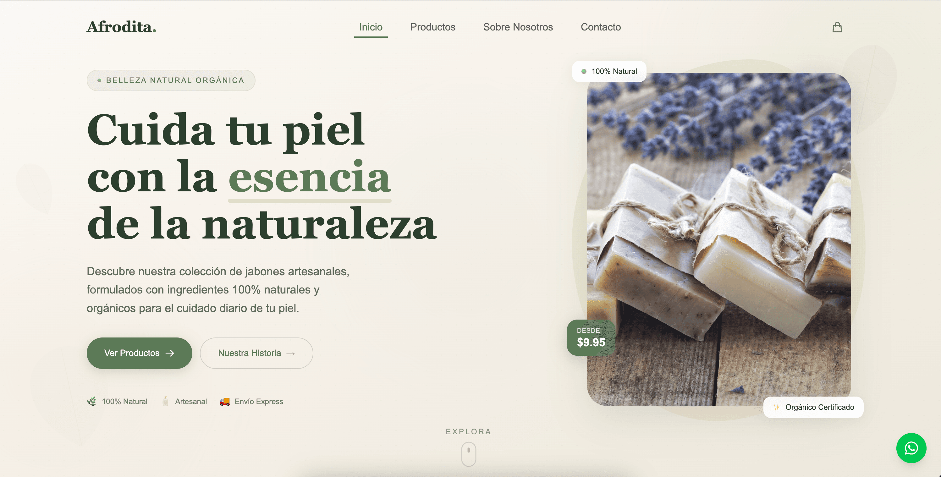 Project titled Afrodita Beauty Store
