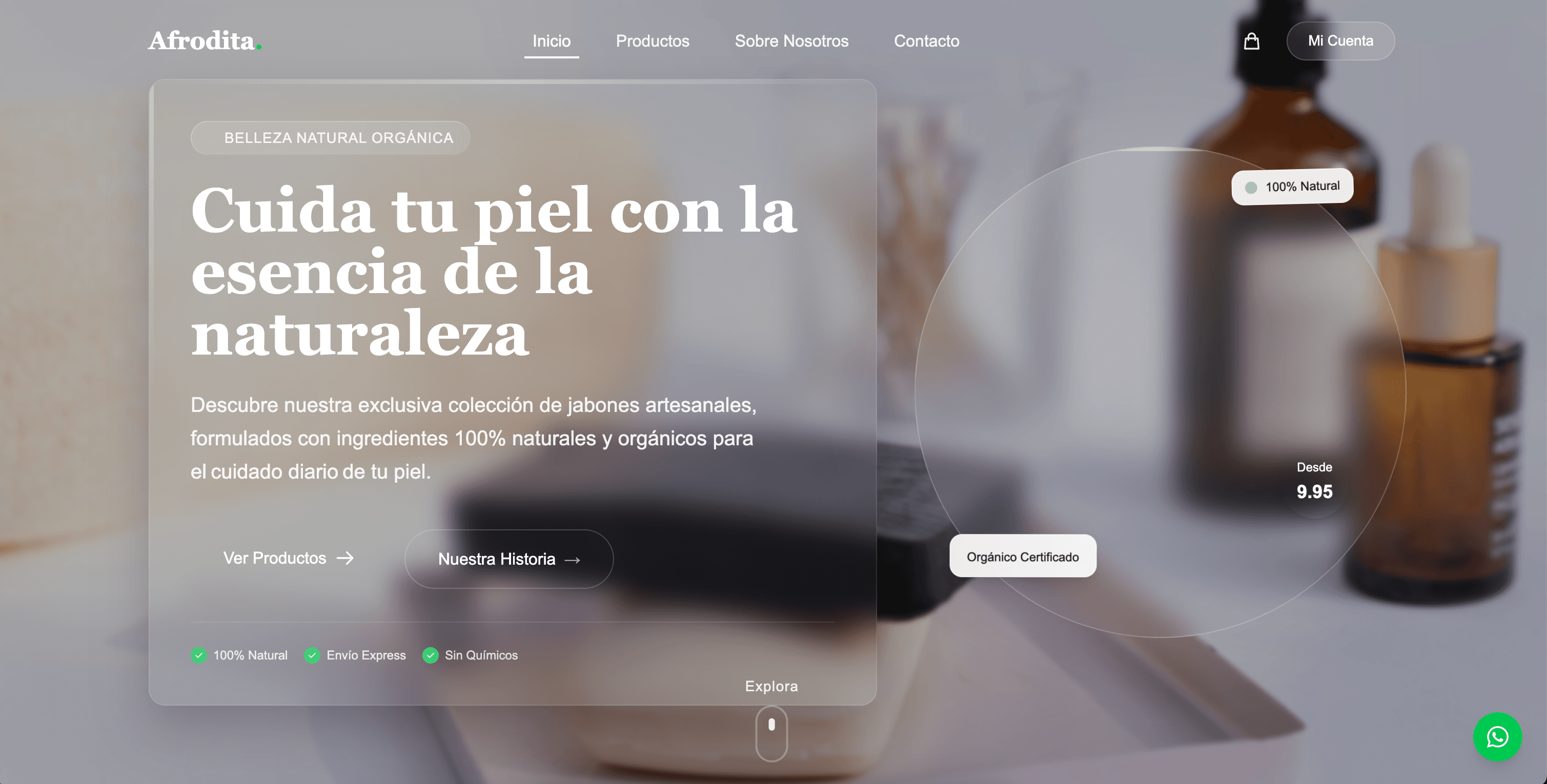 Project titled Afrodita Beauty Store